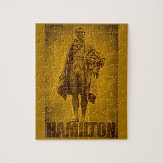Statueske Alexander Hamilton Design Puzzle (Vertikal)