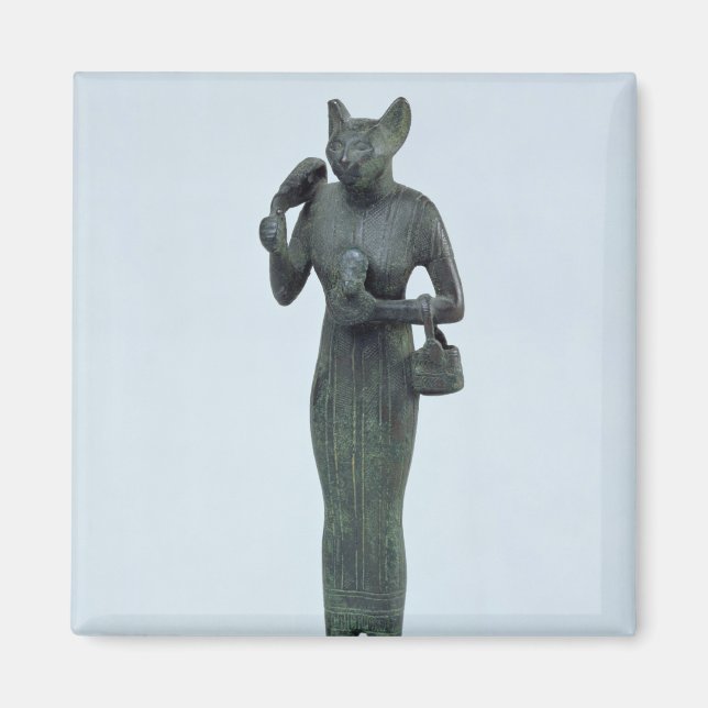 Statuette der Göttin Bastet Magnet (Vorne)