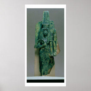 Statuette der Königin Tiye, Ehefrau von Amenophis Poster