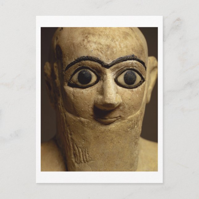 Statuette der offiziellen oder steilen Ebih-Il-Wor Postkarte (Vorderseite)