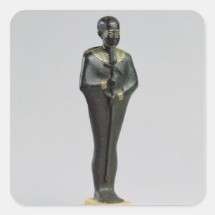 Statuette des Gottes Ptah Quadratischer Aufkleber