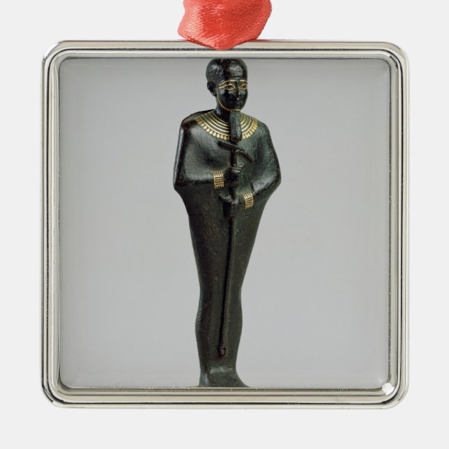 Statuette des Gottes Ptah Silbernes Ornament (Vorne)