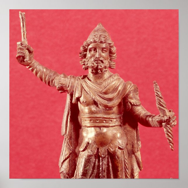 Statuette des Jupiter Dolichenus Poster (Vorne)
