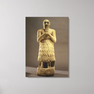 Statuette des offiziellen oder Verwalter Ebih-IL Leinwanddruck