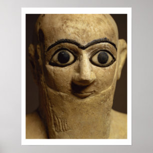 Statuette des offiziellen oder Verwalter Ebih-IL Poster