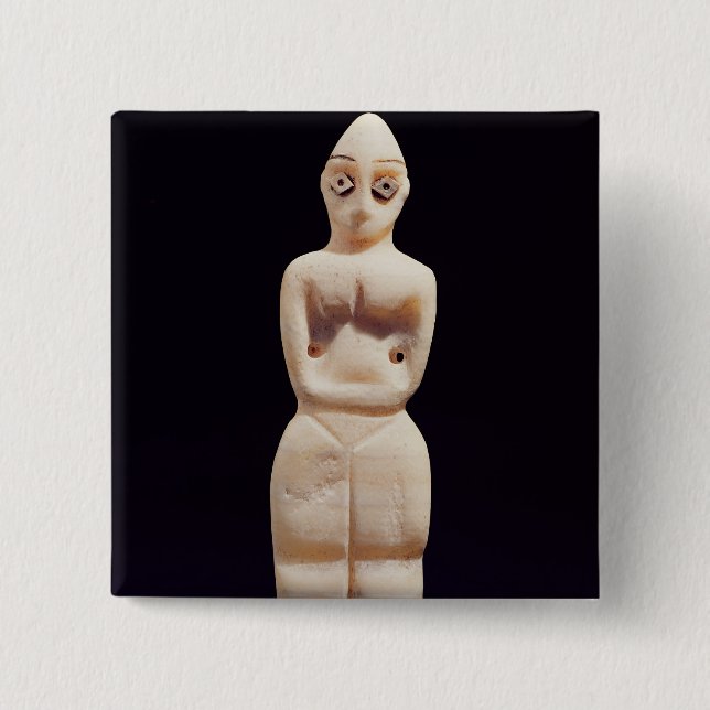 Statuette einer Frau, früh 4. Jahrtausend BC Button (Vorderseite)