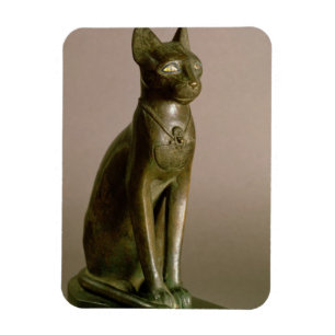 Statuette einer Katze, welche die Göttin Bastet Magnet