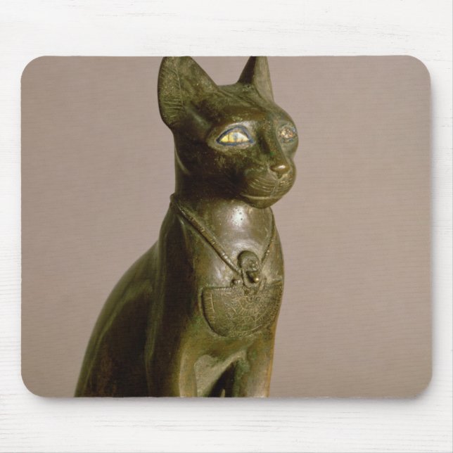 Statuette einer Katze, welche die Göttin Bastet Mousepad (Vorne)