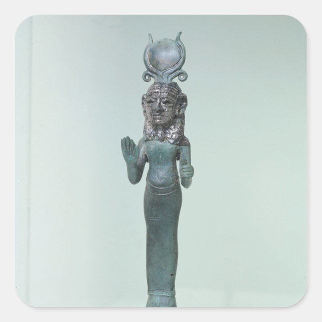 Statuette einer phönizischen Göttin Quadratischer Aufkleber (Vorderseite)