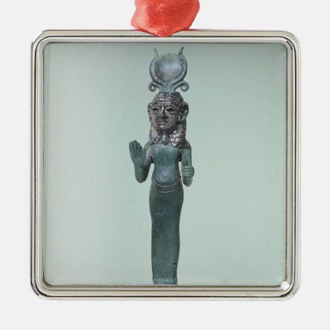 Statuette einer phönizischen Göttin Silbernes Ornament (Vorne)