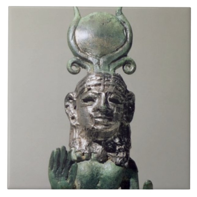 Statuette einer phönizischen Göttin, vom Phoeni Fliese (Vorderseite)