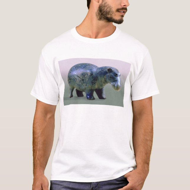 Statuette eines Hippopotamus T-Shirt (Vorderseite)