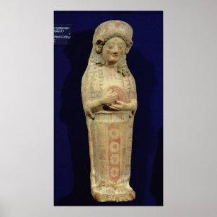 Statuette eines Musikers Poster