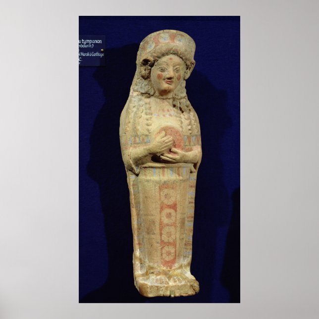 Statuette eines Musikers Poster (Vorne)