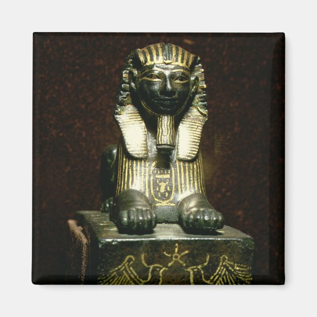 Statuette eines Sphinx von König Tuthmosis III, Ne Magnet (Vorne)