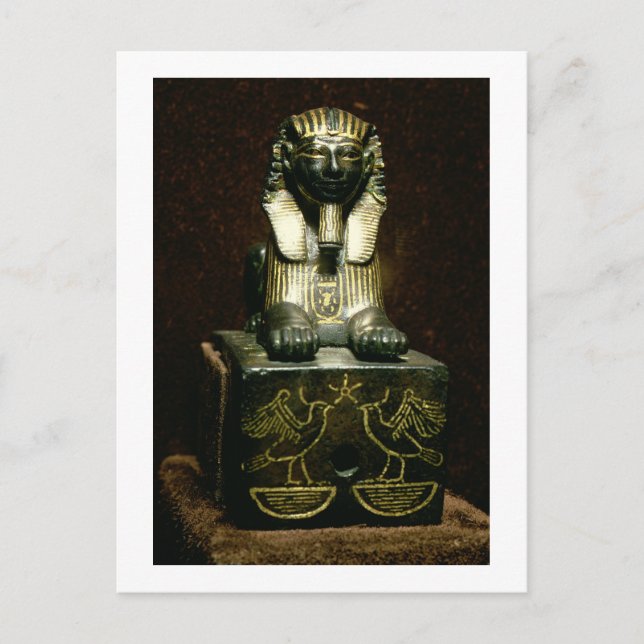 Statuette eines Sphinx von König Tuthmosis III, Ne Postkarte (Vorderseite)