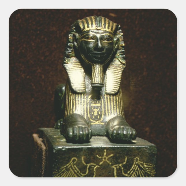 Statuette eines Sphinx von König Tuthmosis III, Ne Quadratischer Aufkleber (Vorderseite)