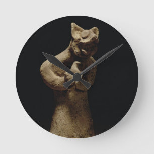 Statuette of a Lion-Headed Demon, Mesopotamia, c.5 Runde Wanduhr