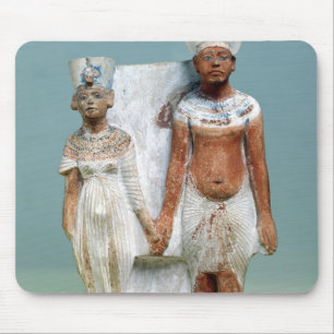 Statuette von Amenophis IV und von Nefertiti Mousepad