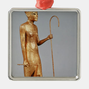 Statuette von König die rote Krone von tragend Silbernes Ornament