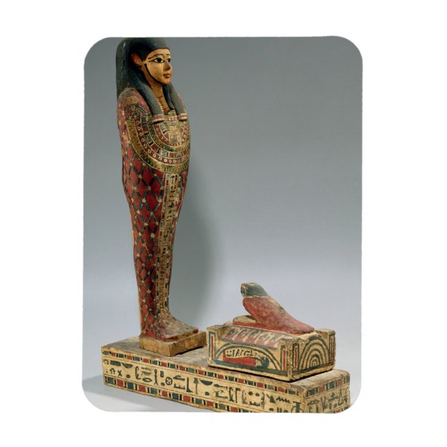 Statuette von Osiris von Iahmes (lackiertes Holz) Magnet (Vertikal)