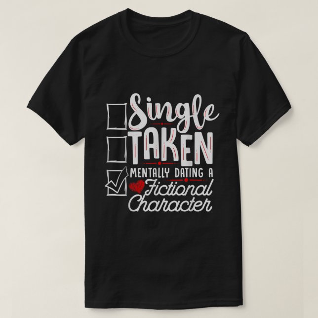 Status der Beziehungen Mental Verabredet eine fikt T-Shirt (Design vorne)