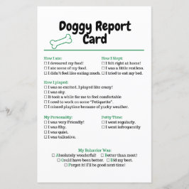 Status der Checkliste für die Dog-Berichtskarte