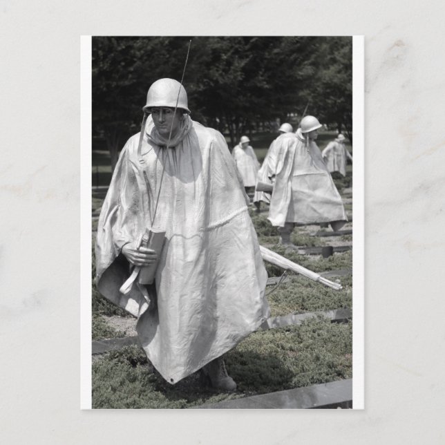Status der Veteranen aus dem Koreakrieg Postkarte (Vorderseite)