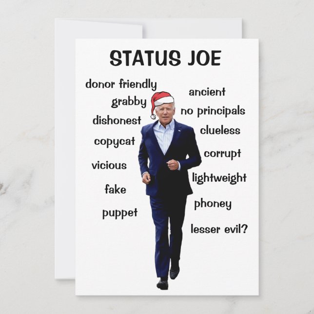 StatusJoe Feiertagskarte (Vorderseite)