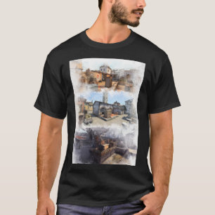 Staub 2 Inferno und Überlauf Wasserfarbe CSGO Kart T-Shirt