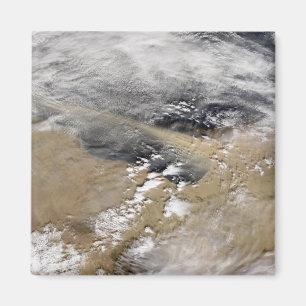 Staub bläst die Küste von Libyen weg Magnet