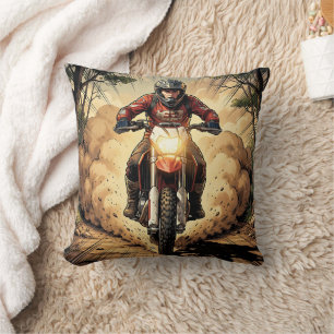 Staub & Entschlossenheit Vollgas Motocross Kissen