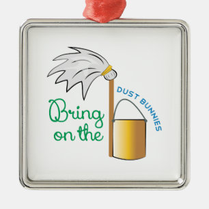 Staub-Häschen Silbernes Ornament