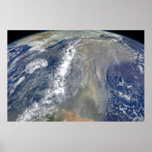 Staub in Richtung Südamerika Poster