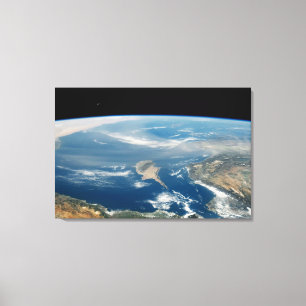 Staub über dem Mittelmeer und der Insel Zypern Leinwanddruck