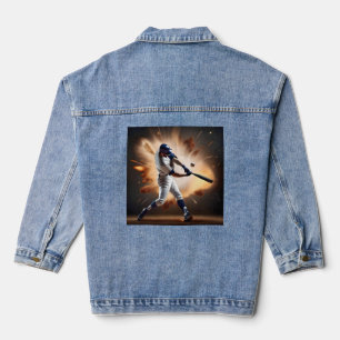 Staub und Ruhm: Baseball der Zuhause-Run Jeansjacke