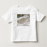 Staub und Wolken schweben über dem Taklimakan Des