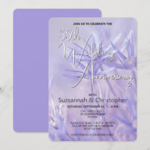 Staub-Violette Blumenhochzeit-Jubiläumsfeier