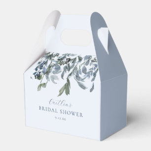 Staubblau Floral Brautparty Geschenkschachtel
