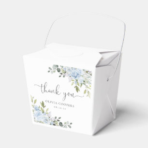 Staubblaue Blumen-Eukalyptus-Geschenkbox für Baby- Geschenkschachtel