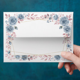 Staubblaue Blumen-Hochzeitstüte