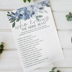 Staubblaue Blumen Spiel Wer kennt die Braut am bes Flyer
