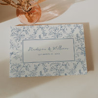 Staubblaue Chinoiserie-Hochzeit