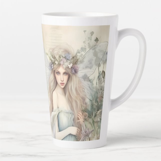 Staubblaue Fee (passendes Journal erhältlich) Milchtasse (Rechts)