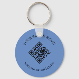 Staubblaue individuelle QR-Code-Schlüsselanhänger Schlüsselanhänger