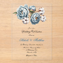 Staubblaue Pfingstrose und Baumwollhochzeit