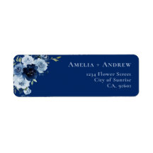 Staubblaue Rose Navy Florale Hochzeit