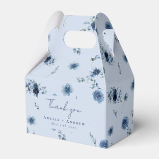 Staubblaue Rosen Navy Blumen Hochzeit Geschenkschachtel