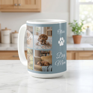 Staubblauer Hundemutter Pfotenabdruck Acht Fotos B Kaffeetasse