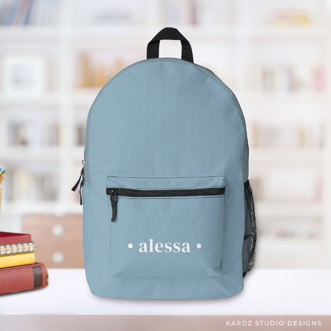 Staubblauer moderner personalisierter Kinder-Rucks Bedruckter Rucksack (Von Creator hochgeladen)